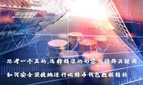 思考一个且的，选择精准的形容词修饰关键词

如何安全便捷地进行比特币钱包数据转移